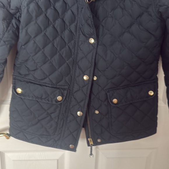 J. Crew Dark navy Quilted Outerwear size small - Picture 3 of 4